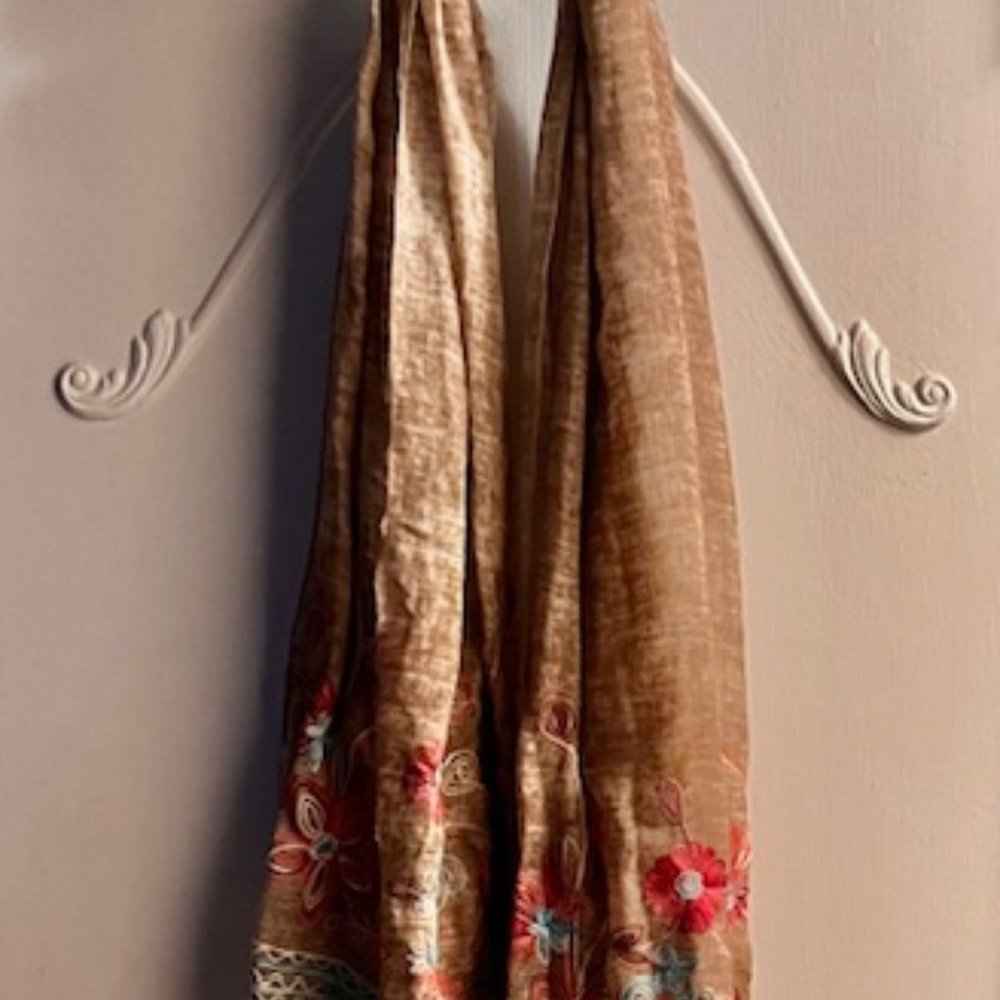 Ladies Embroidered Scarf